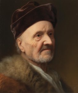Portrait of an Old Man in Fur by Balthasar Denner