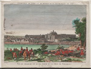 View of the Chateau and Part of the City of Versailles
