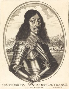 Louis XIII, King of France by Balthasar Moncornet