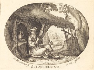 Saint William the Hermit by Balthasar Moncornet