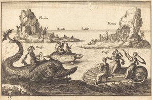 Goddesses on the River by Balthasar Moncornet after Remigio Cantagallina