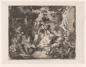 Christ on the Cross by Barbara Elisabeth van Houten (signed by artist)