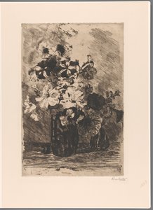 Petunias in Two Vases