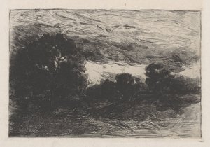 Landscape with Trees and Stormy Sky by Barbara Elisabeth van Houten