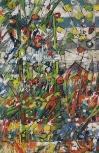 Vibrant Garden Abstract by Barbara Piatti