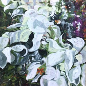 White Floral Butterfly