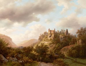 View of Larochette Castle, 1848
