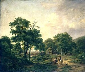 Wooded Landscape with Figures