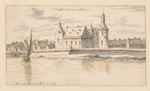 View of the Kasteel van Ravenstein, Noord-Brabant by Barend Klotz (attributed to)