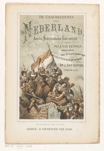 Storming of Haarlem (Title Page for: J. van Lennep and J. van Vloten, The History of the Netherlands, Told to the Dutch People, 1880)