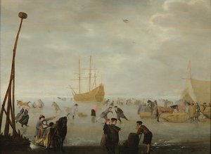 Landscape with Skaters and Sleighs