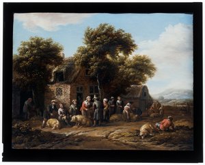The Pig Market by Barent Gael
