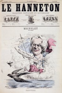 Cartoon of Jules Michelet - by Gedeon in 