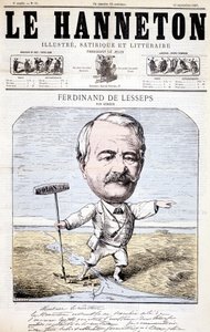 Ferdinand de Lesseps - by Gédéon, in 