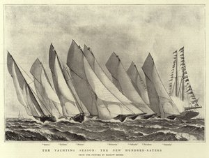 The Yachting Season, the New Hundred-Raters by Barlow Moore