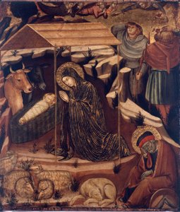 Adoration of shepherds, c.1375-79 by Barnaba da Modena