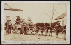 Departure from the old Homestead, Centreville, Virginia, 1862, from Bradys Album Gallery, No. 306