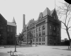 Armour Institute, Chicago, Illinois, USA, c.1892 (b/w photo)