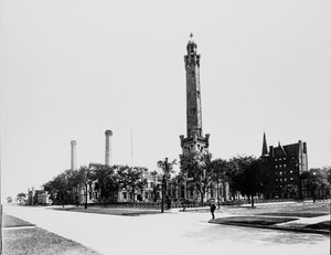Chicago Water Tower, Chicago, Illinois, USA (c.1900)