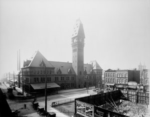Dearborn Station, Chicago, Illinois, USA (c.1883)