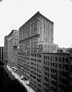 Dearborn Street north from Congress, Chicago, Illinois, USA, c.1905 by Barnes and Crosby