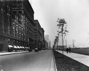 Michigan Avenue, Chicago, Illinois, USA, c.1905