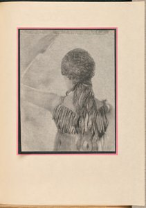 Female dancer as a nymph, seen from behind