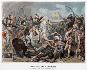 Battle of the Pyramids: Napoleon Bonaparte in Egypt in 1798 by Baron Antoine Jean (after) Gros