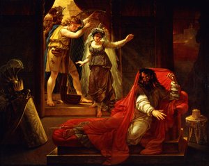 David Playing the Harp for King Saul by Baron Antoine Jean Gros