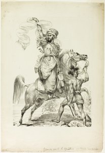 Mounted Mameluke Chieftain Calling for Aid by Baron Antoine Jean Gros