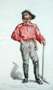 Portrait of a gold seeker in Nova Scotia