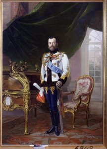 Portrait of Emperor Nicholas II by Baron Ernest Friedrich von Liphart