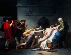 The death of Cato the Younger also known as Uticensis