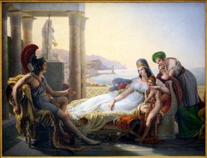 Aeneas narrating to Dido the misfortunes of Troy