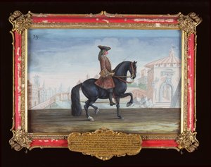 No. 39 Le Superbe, a Horse of the Spanish Riding School Performing a Dressage Movement Called a Piaffe