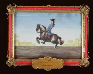 No. 49 A Horse of the Spanish Riding School Performing a Dressage Movement Called a Ballotade