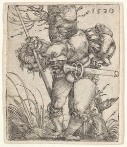 Bending Soldier Leaning against a Tree by Barthel Beham