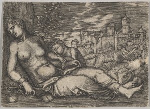 The Course of the World (Sleeping Justice) (copy) by Barthel Beham