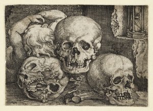Child with Three Skulls by Barthel Beham