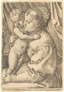 Madonna with Flower Vase by Barthel Beham