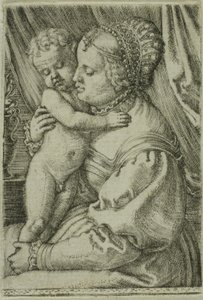 The Virgin with Child and Vase by Barthel Beham