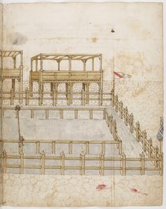 Lice for Tournament. Illumination from the Book of Tournaments of King René of Anjou by Barthélemy dEyck René dAnjou