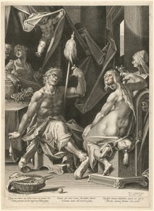 Hercules and Omphale by Bartholomaeus Spranger