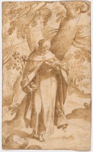 Saint Dominic Reading