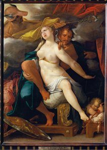Venus and Mars, Warned by Mercury by Bartholomaeus Spranger