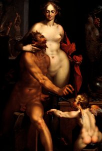 Venus in the forge of Vulcan, Jupiter and Antiope