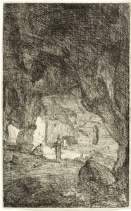 Grotto and Friars, from The Ruins of Rome