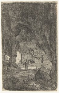 Interior of a Cave (series title: Roman Ruins) by Bartholomeus Breenbergh
