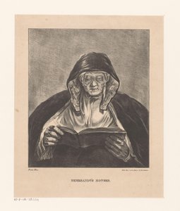 Portrait of an Old Reading Woman (Rembrandt