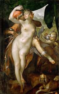 Venus and Adonis by Bartholomeus Spranger